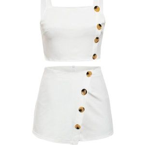 White Skort Set